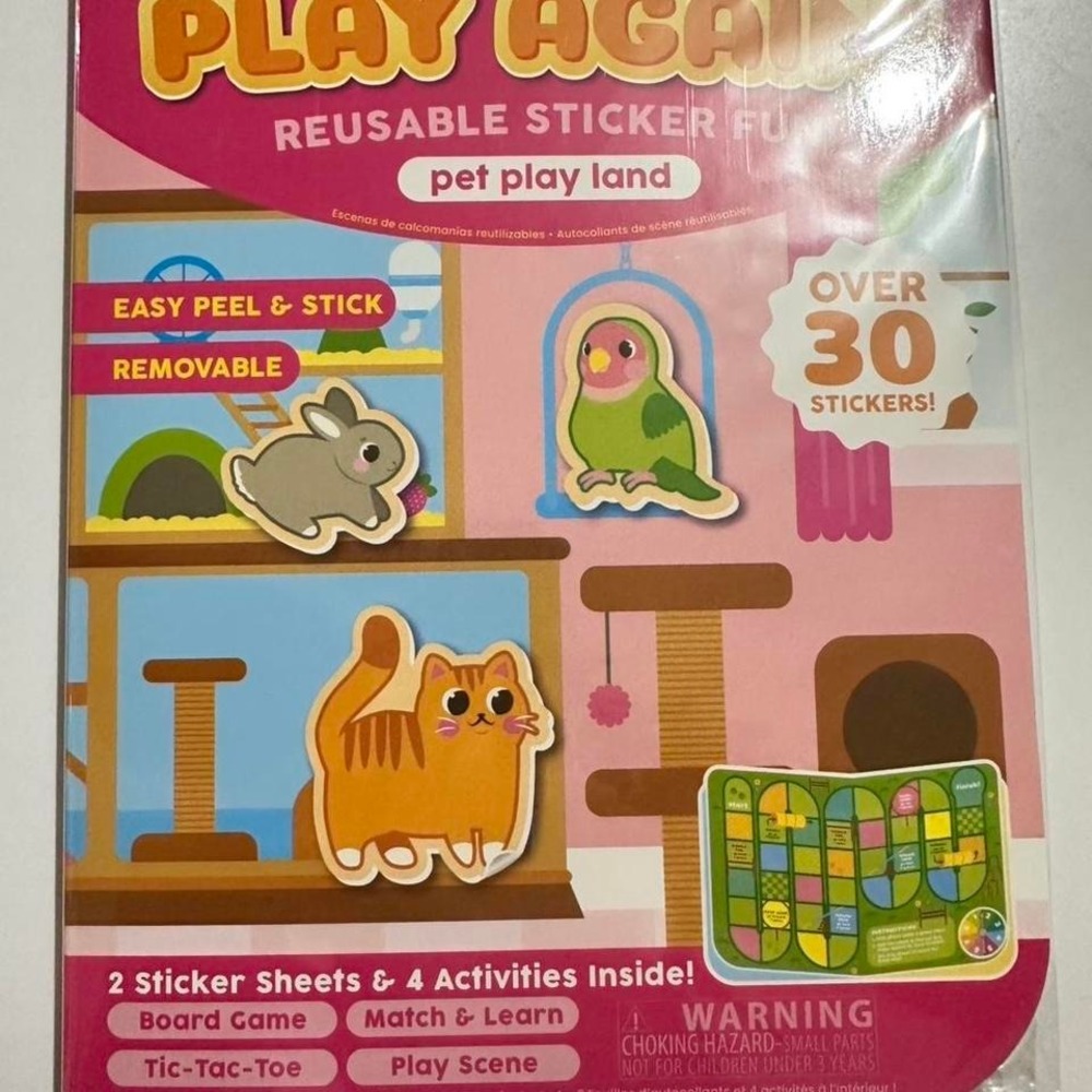 New OOLY Reusable Stickers Fun Pet‎ Play Set